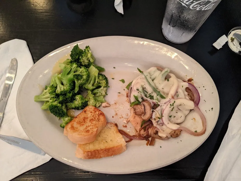Monterey Chicken with Steamed Broccoli