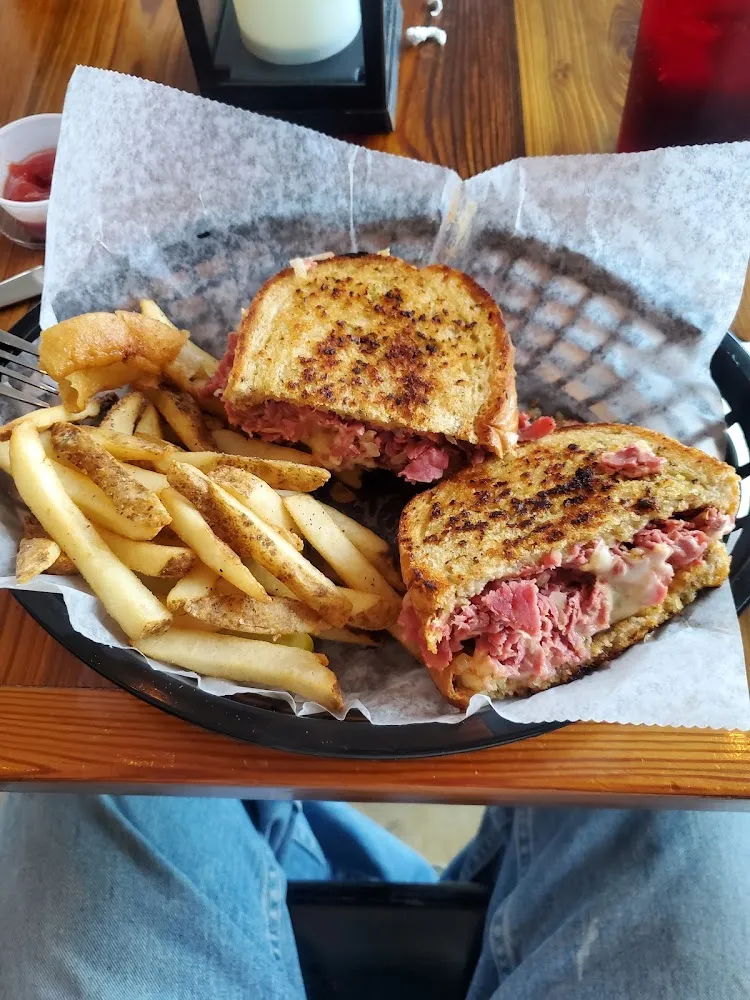 Reuben Sandwich and Fries